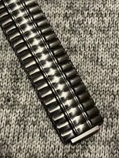 Stainless Steel 14mm Mens Watch Band 6.5'' Long Stretch Expansion Bracelet