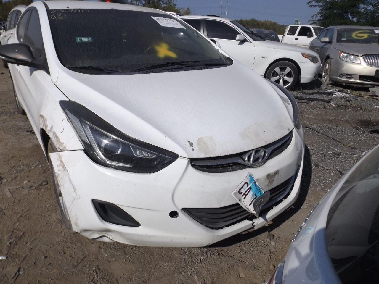 Driver Front Door Electric Sedan With Solar Glass Fits 11-16 ELANTRA 1455545