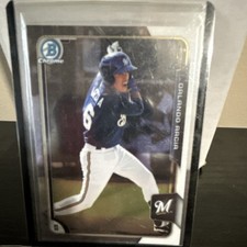 Topps Bowman Chrome BCP135 Orlando Arcia Milwaukee Brewers Baseball MLB