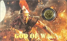 2026 Ares God of War 1/1000th oz .9999 Gold with COA in Capsule/Card!!