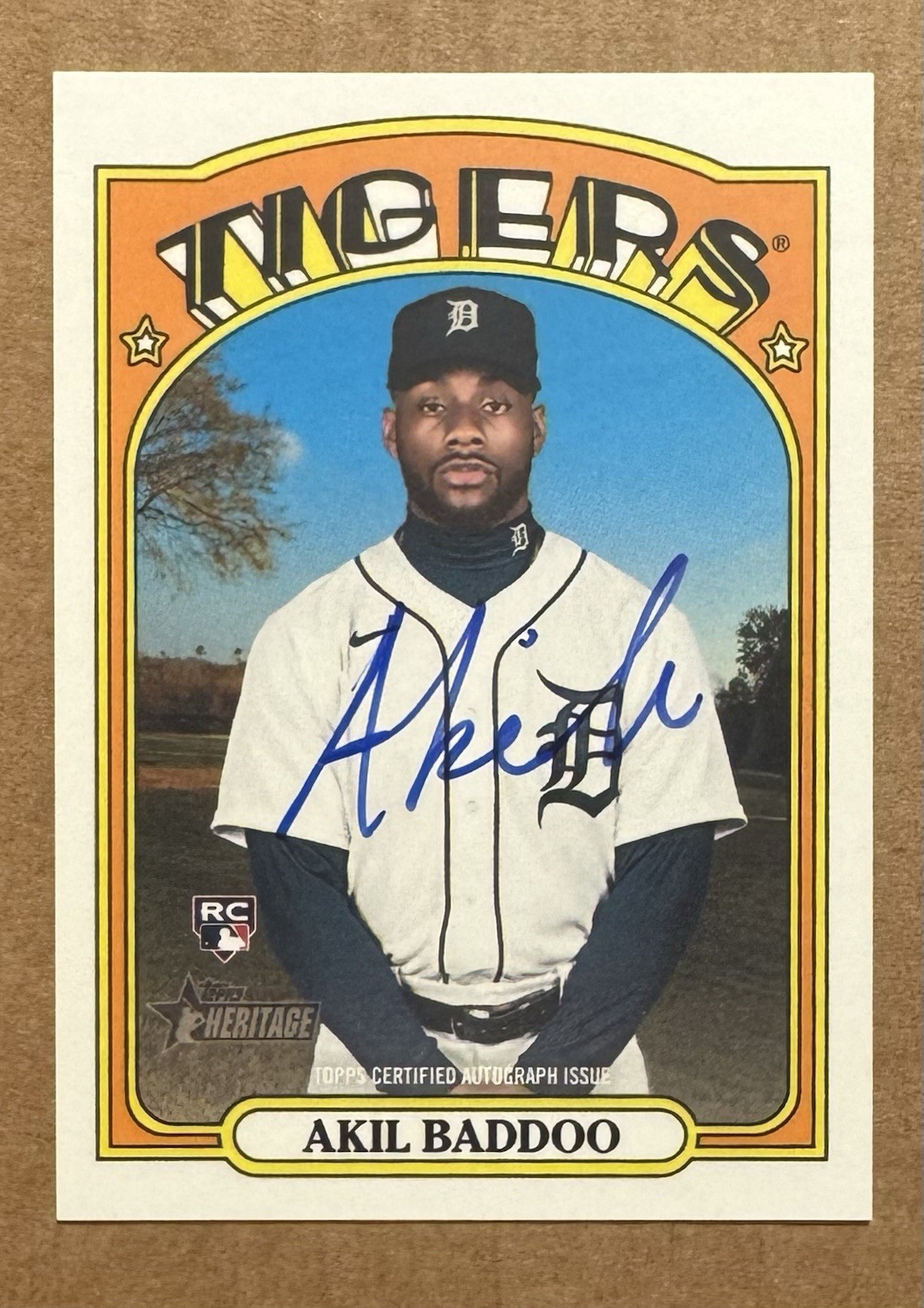 2021 Topps Heritage High Number - Real One Autographs Akil Baddoo #ROA-ABA (RC)
