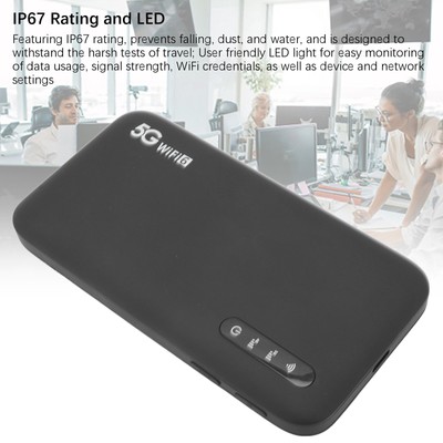5G Mobile Hotspot WiFi 6 Portable Router With SIM Card Slot For Home And Travel