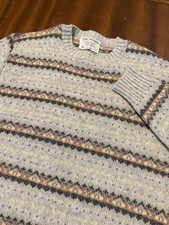 Vtg The Moors Lord Jeff Shetland Wool Knit Sweater XL Made In USA