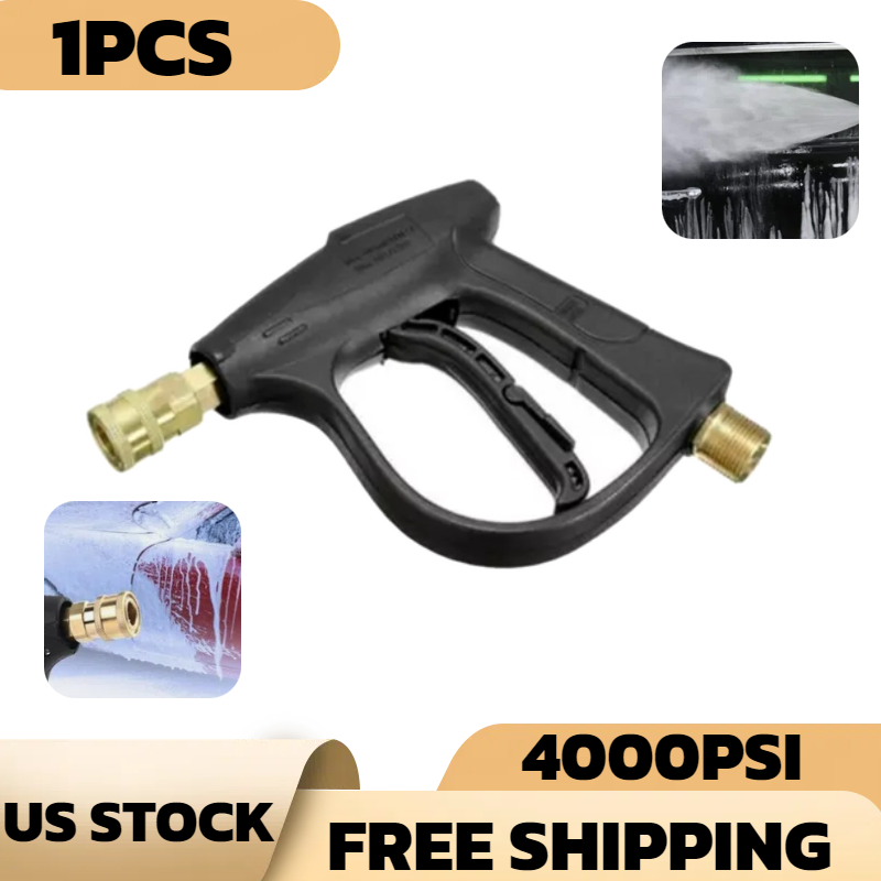 1/4 Inch 4000 PSI High Pressure Washer Gun for Car Wash Foam Spray Short Wand