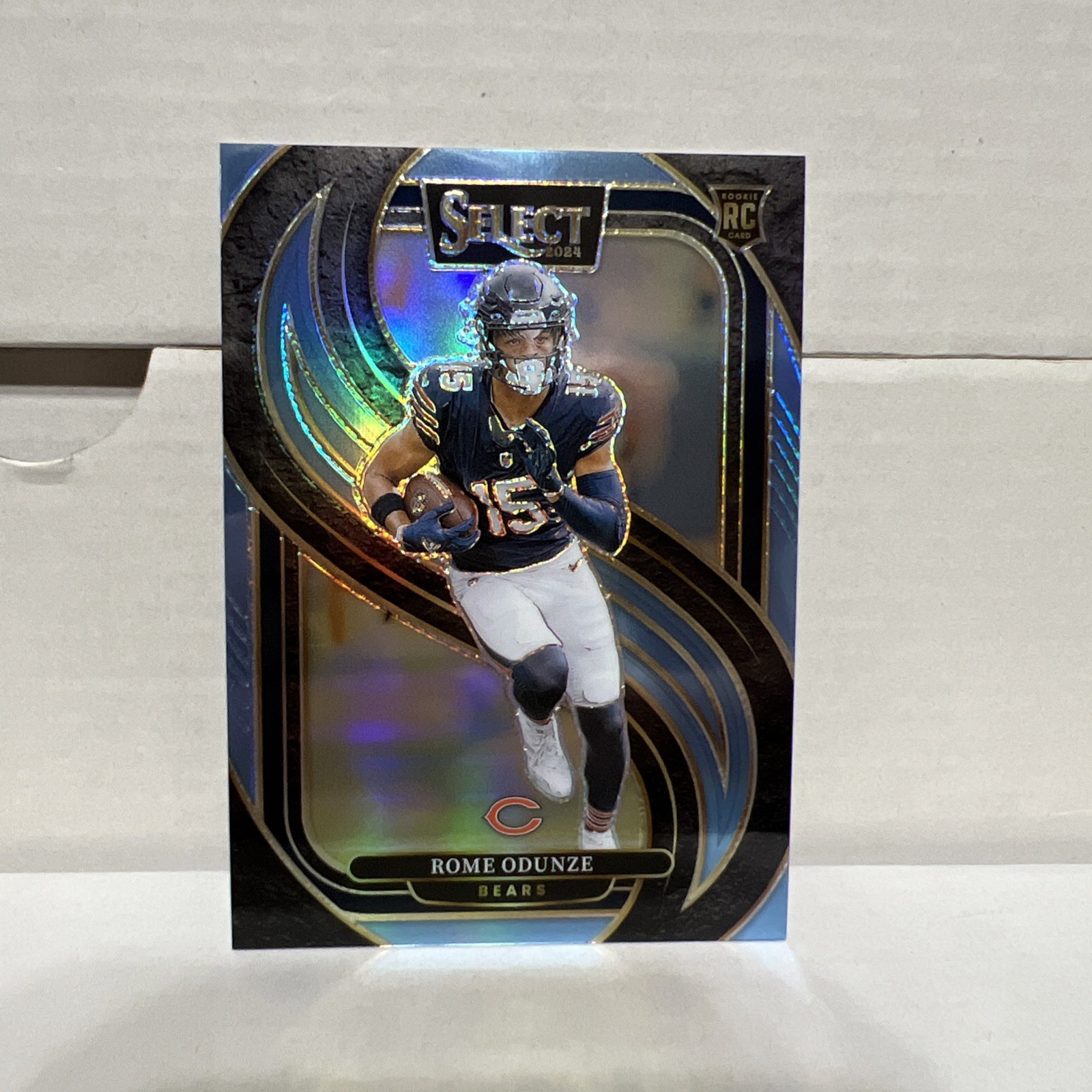 2024 Panini Select - Premier Level Rome Odunze #136 Light Blue Prizm /99 (RC)