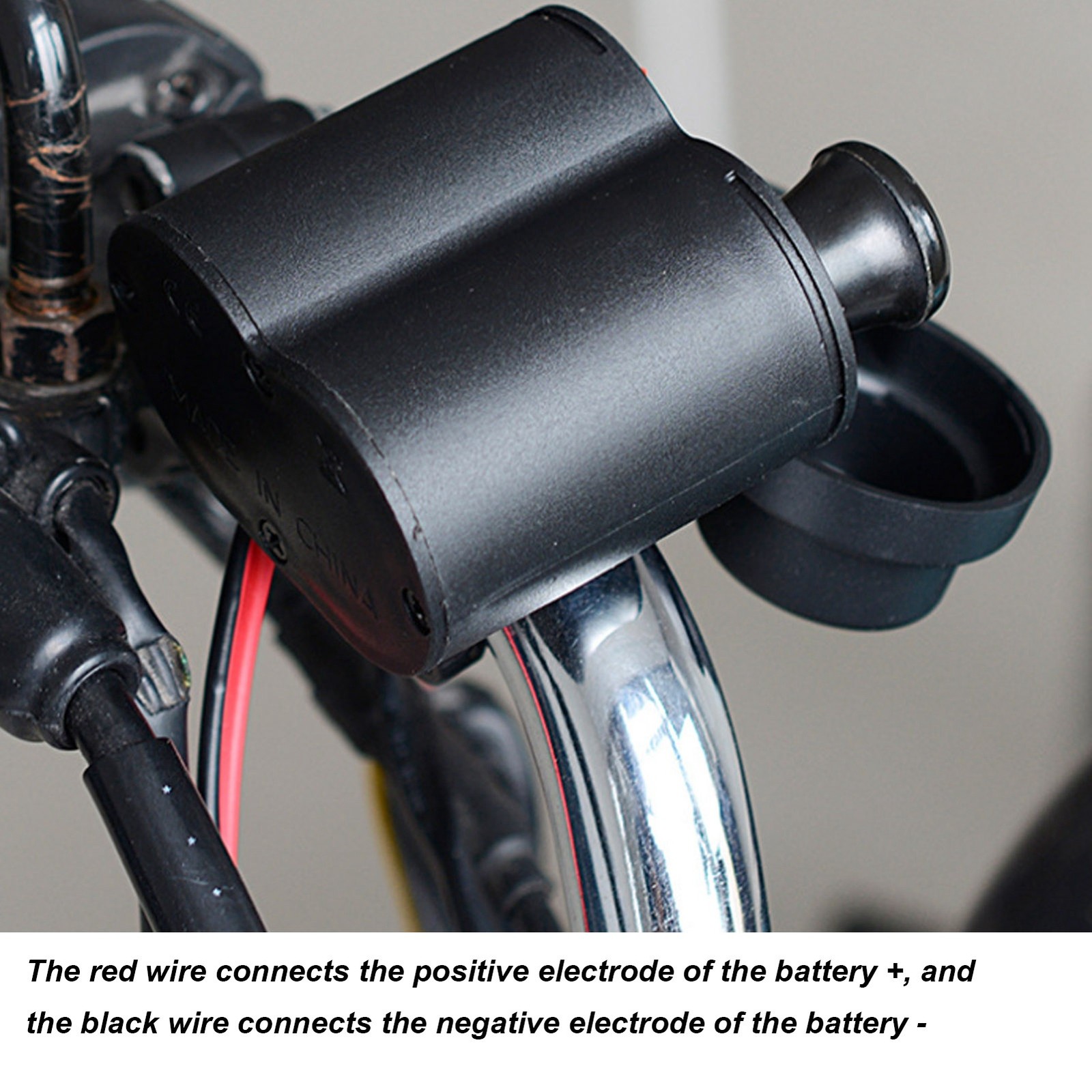 Motorcycle Dual USB Cigarette Lighter Socket DC12‑24V With Switch For