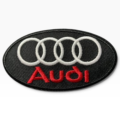 Audi Car Racing Biker Embroidered Iron-On Patch Oval