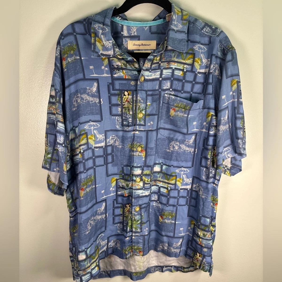 Tommy Bahama Blue 100% Silk Dress Shirts for Men for sale | eBay