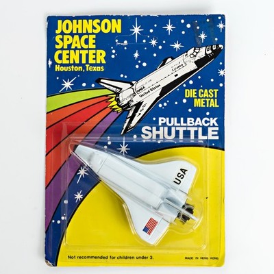 Johnson Space Center Houston TX Die Cast Metal Pullback Space Shuttle NOS Sealed