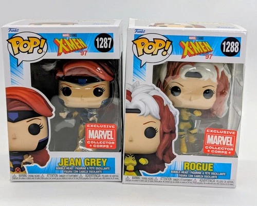 2023 Funko Pop! Marvel Studios X-Men ‘97 Rogue #1288 & Jean Grey #1287 Exclusive