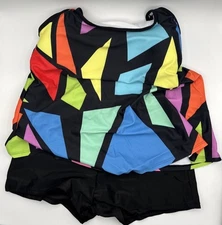 Large SIZE SWIM SET TANKINI AND BOY SHORTS L