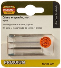 PROXXON 2228920 - Blister 4 fresas mecanizado vidrio