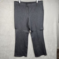 Quince Ultra Stretch Ponte Bootcut Women's Charcoal Pull On Pants Petite XL