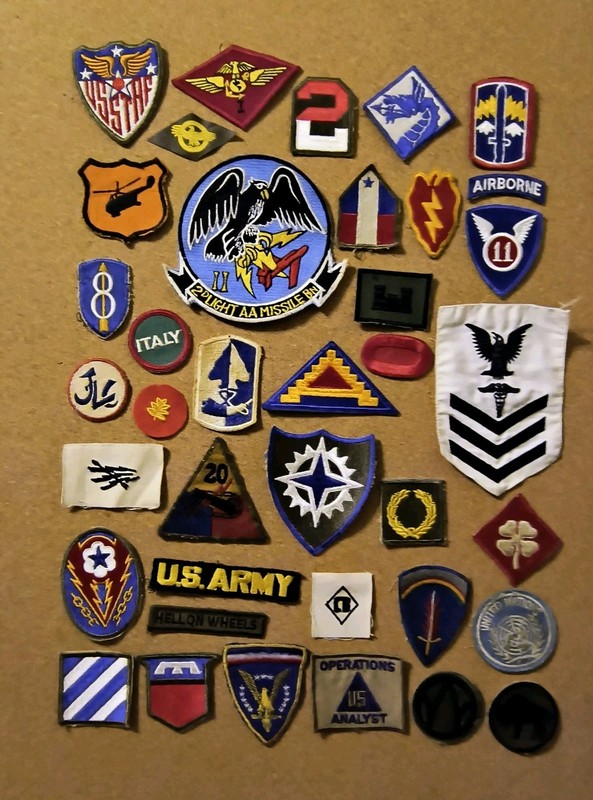 WW2 To Vietnam Period Patch Lot#2, Used 