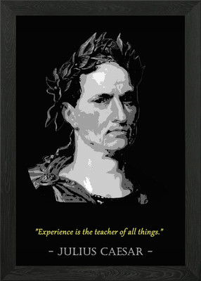 Julius Caesar Quote Framed Wall Art Poster Canvas Print Picture