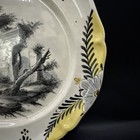 1900's Porcelain plate French FAIENCE SCEAUX 1776 Hand decorated - Scenic 10” — photo 3