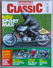 Motorrad Classic 1/2001 NSU Sportmax Laverda 75 100 Aermacchi Renner Bison BAT