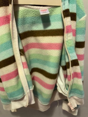 Girls Gymboree Color Striped Full Zip Hoodie Size Small (5-6) FAST FREE SHIP - Picture 2 of 4