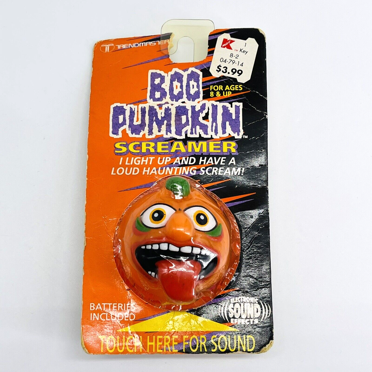 VTG 1991 TRENDMASTERS ELECTRONIC SOUND EFFECT BOO PUMPKIN SCREAMER 