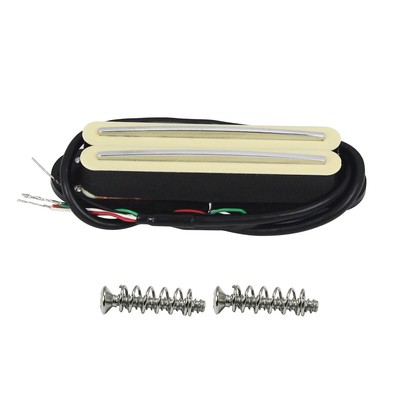 FLEOR ST Electric Guitar Hot Dual Rail Humbucker Pickup Ceramic 9-10K Cream