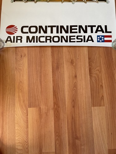 SELTENES 1980er AUTHENTISCHES POSTER CONTINENTAL AIR MIKRONESIEN ENTDECKEN MIKRONESIEN. - Bild 3 von 5