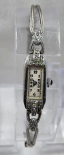 Art Deco Silver 17j Cal.265 Cocktai Swiss Watch 1917' The watch needs servicing!