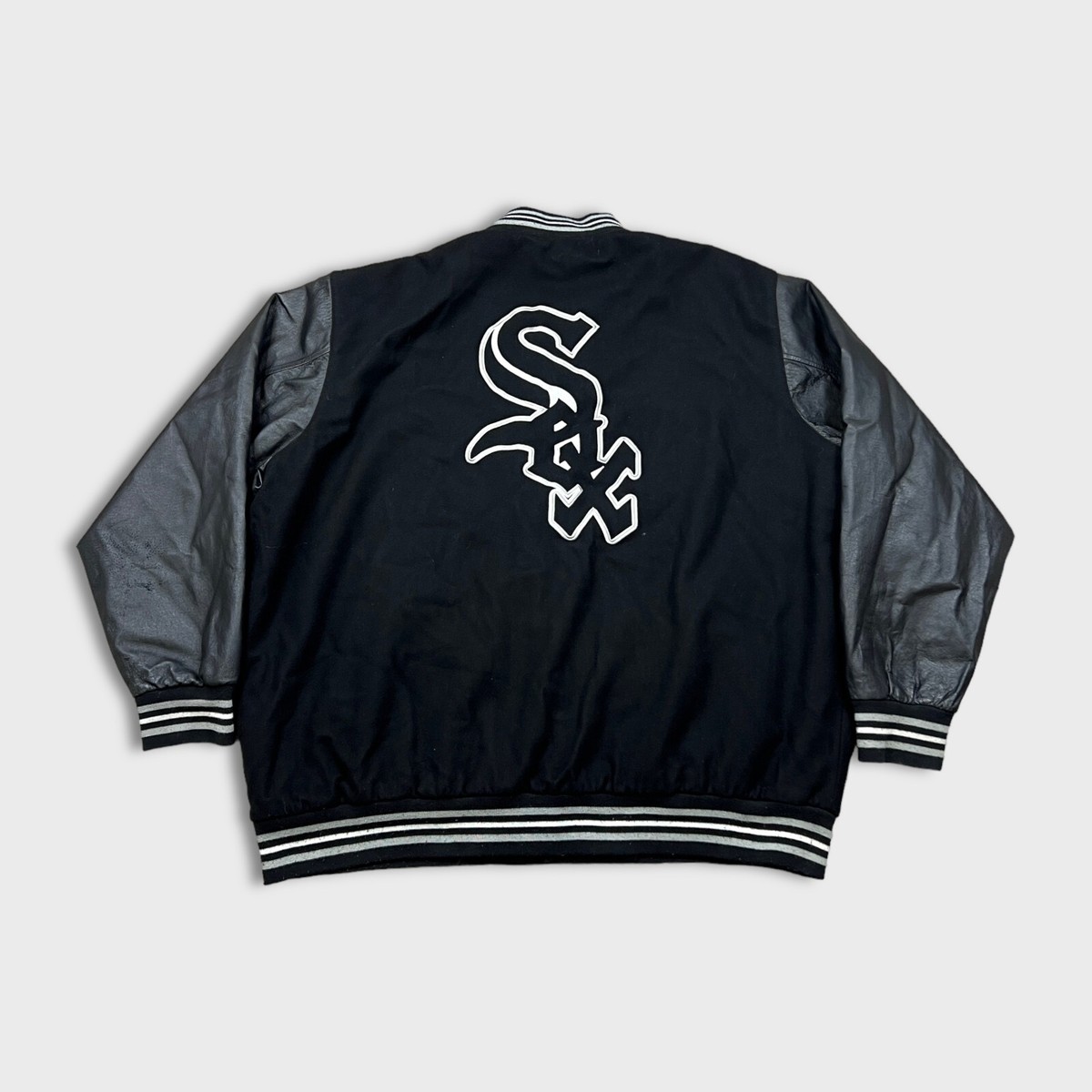 ウェア sox vintage jacket 90s Vintage 90s Jeff Hamilton Chicago White Sox Jacket Mens 6XL