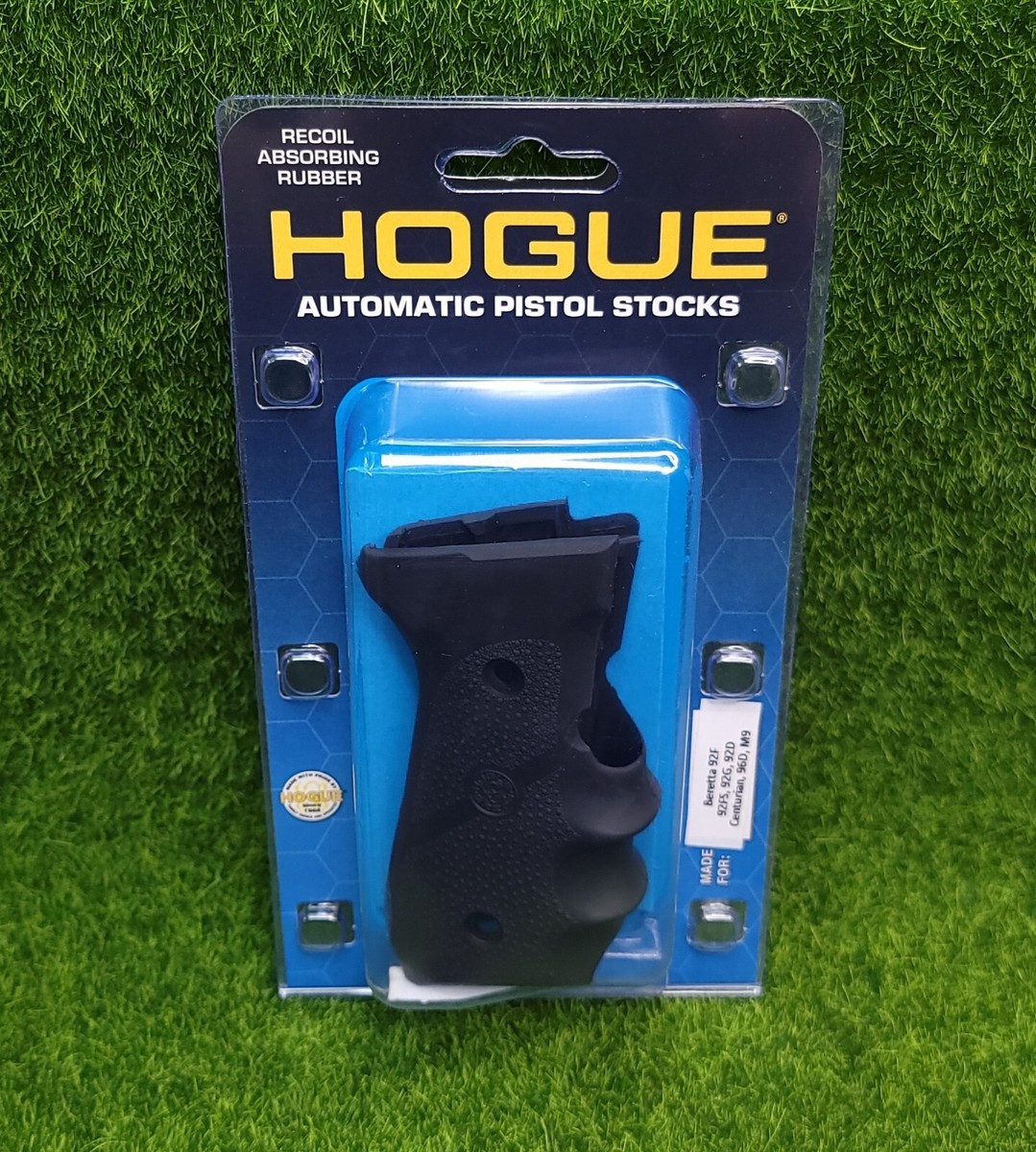 トイガン hagebonz Hogue Beretta 92/96 Series Rubber Grip with Finger Grooves, Black