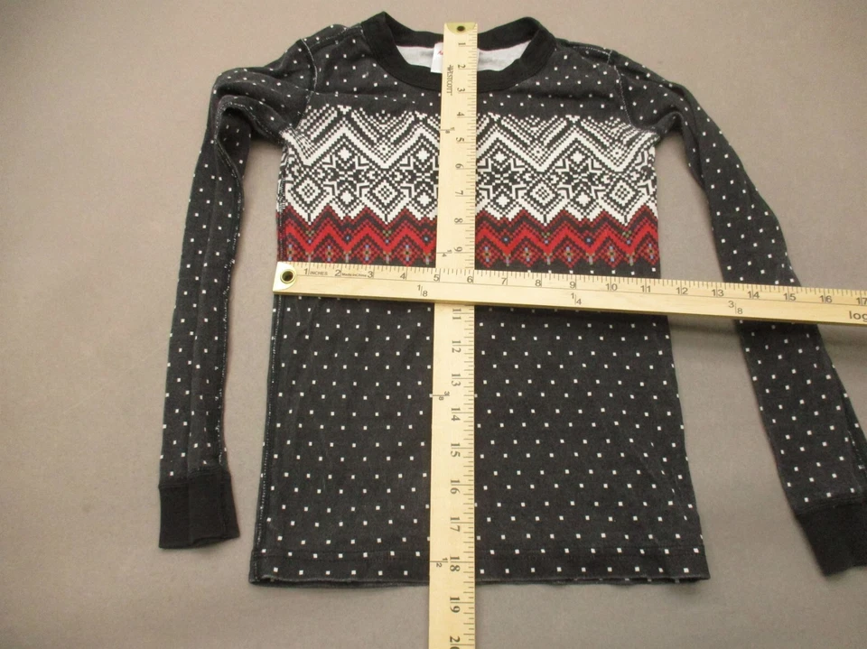 Hanna Andersson 8 码女孩 100% 有机棉长袖针织睡衣上衣 102 — 第 2/4 张图片