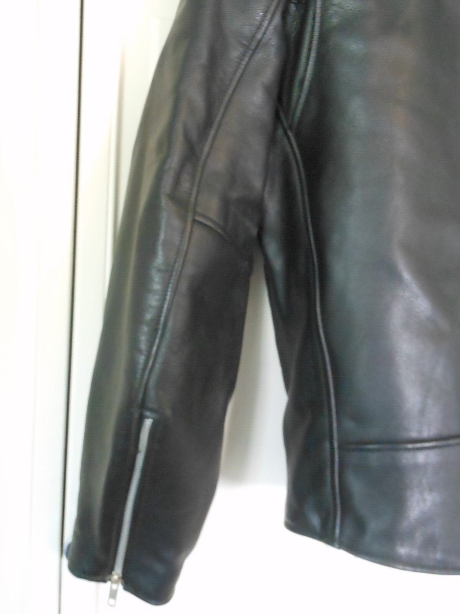 Vintage Open Road Thinsulate Black Leather Motorcycle Jacket Vintage Open Road Thinsulate Black Leather Motorcycle Jacket