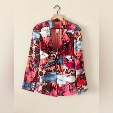 Christian Lacroix Bazar Vintage Linen Blend Blazer Size Euro 36