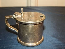 Peninsular & Oriental Steamship Condiment container silver plated