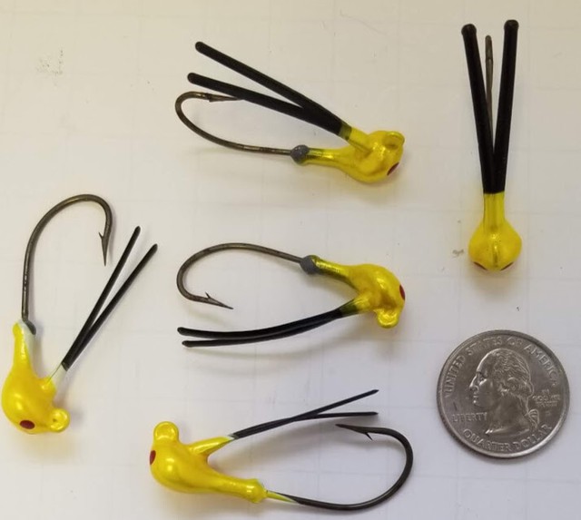 5 Weedless Jig Heads 1/8 oz Weed Brush Guard Bass Swim Bait Eagle Claw eBay