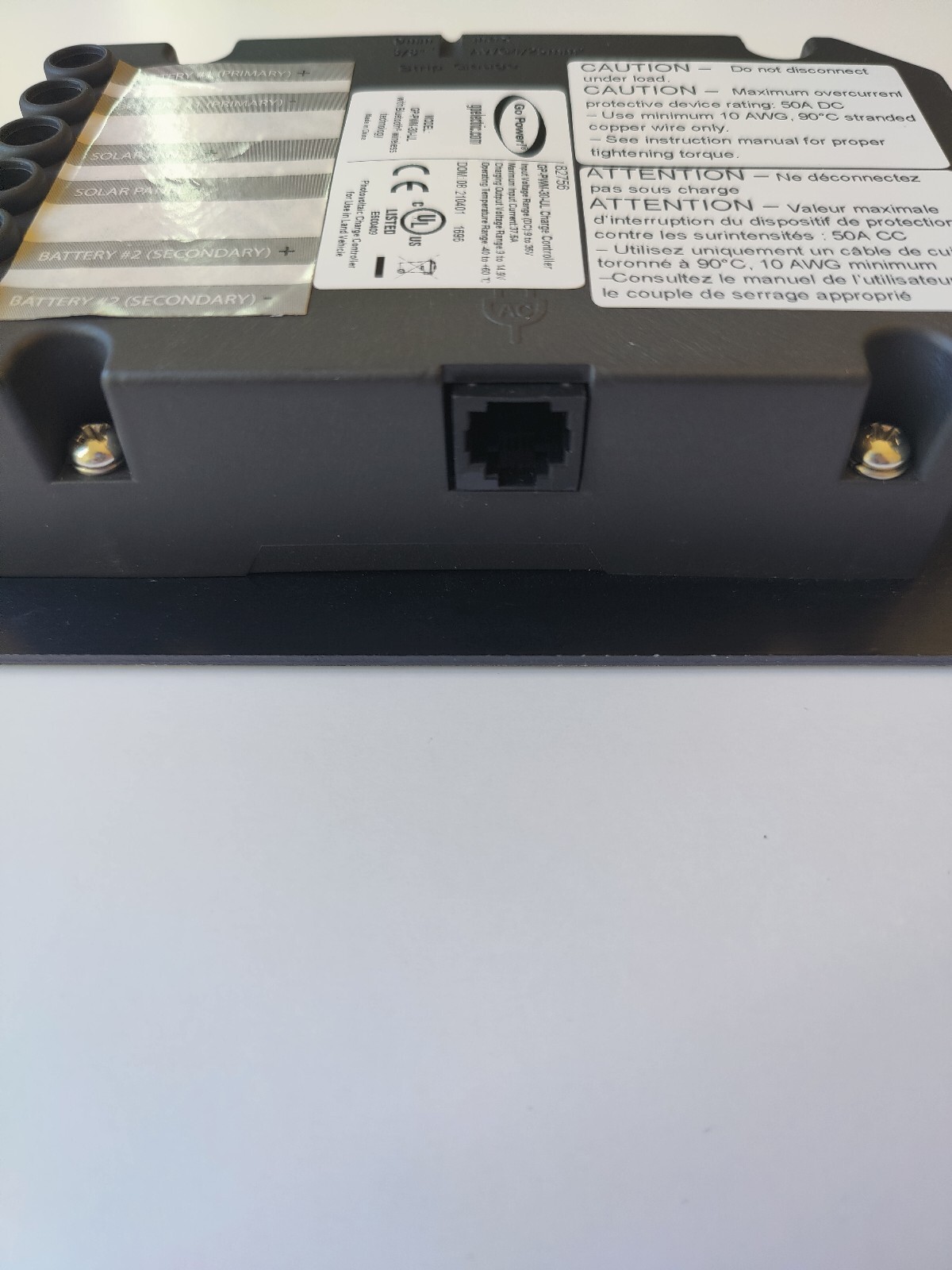 Go Power! GPPWM30UL BlueTooth 30 Amp Solar Regulator eBay