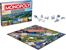 Monopoly Greensboro, NC Edition Board Game 2-6 Players Family Board Games New