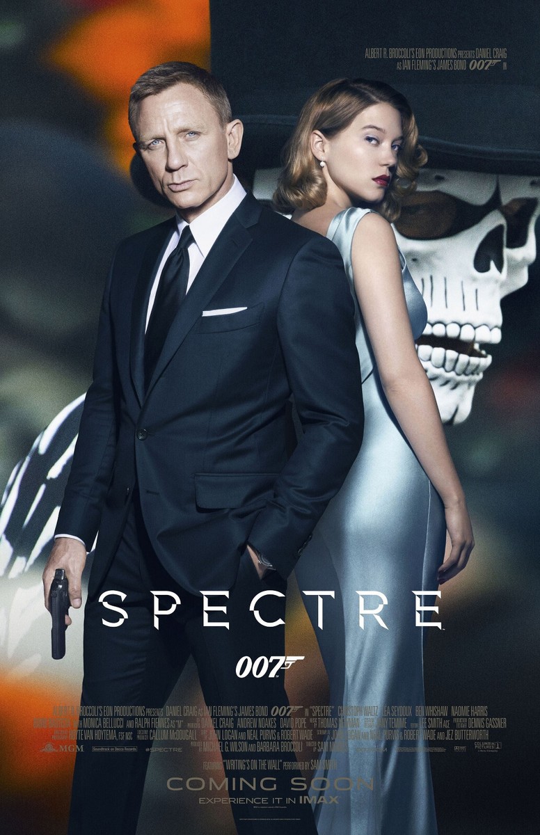 AA2408 James Bond Spectre Film By Daniel Craig 2015 Duo Movie