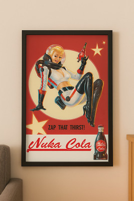 Fallout 4 - Gaming Poster / Print (Nuka Cola Girl) (Size: 8'' X 310'')