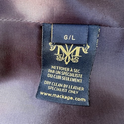 MACKAGE Brown Wool Cashmere Double Breasted Belted Trench Military Coat SZ 8/10 - Picture 12 of 18