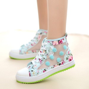 girls floral sneakers