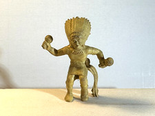 Marx 1950's vintage 60mm Stockade Indian Chief dancing.