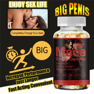 Organic Maca Root Capsules | 120 Pills | Peruvian Maca Extract for Men & Women