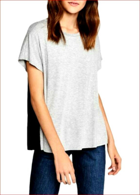 BCBGeneration women shirt top blouse ONN16A18-016 092018 grey black XXS $68