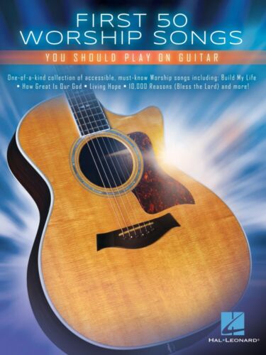 First 50 Worship Songs You Should Play on Guitar Sheet Music Book 000371697 - Afbeelding 1 van 1