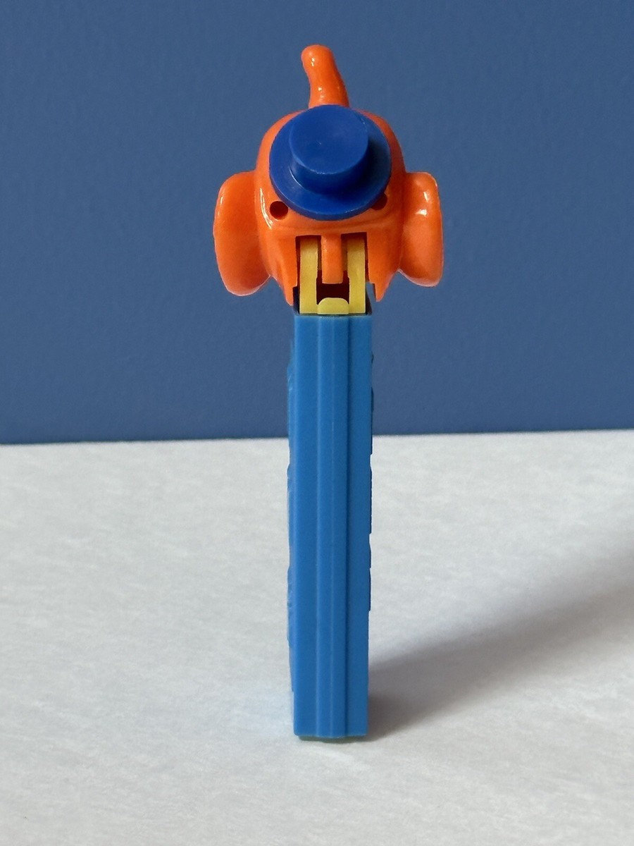 Vintage PEZ Dispenser Circus Elephant Blue Orange No Feet