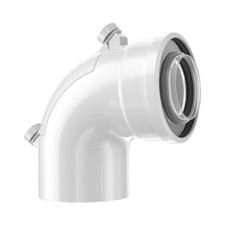 BOSCH Abgaszubehör FC-CER60-87 Doppelrohrbogen Prüföffnung, d:60/100 mm