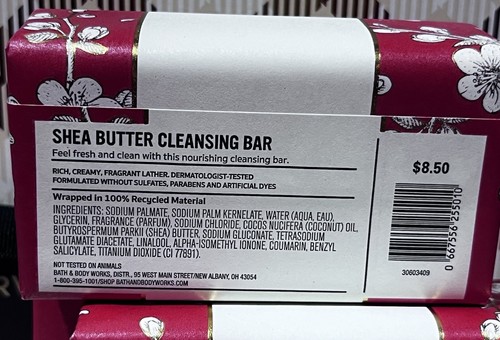 X4 GOLD JAPANESE CHERRY BLOSSOM Bath & Body Works Bar Shea Butter Cleansing Soap - Picture 3 of 3