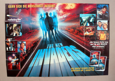 THE NEW INVADERS * VIDEO-POSTER A0 120x84cm Ger. 1-Sheet BAKULA ´95 The Invaders