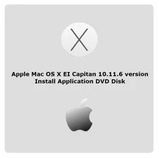 Apple Mac OS X EI Capitan 10.11.6 version install application DVD disk
