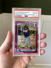 Paulino Santana 1st Fuchsia Refractor /199 - 2024 Bowman Chrome BCP-245 - PSA 10
