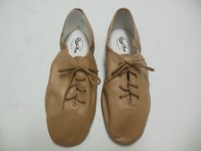 Tan Jazz Split Sole Jazz shoes ladies size 9M DN981L leather oxfords